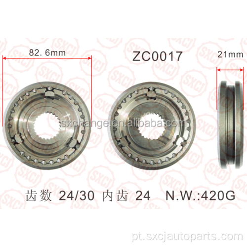 Conjunto do sincronizador de peças de transmissão para Hyundai